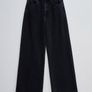 Salsa Black Jeans Push In Sculpting Wide Leg Jeans W28 L32 UK 10 Image 5
