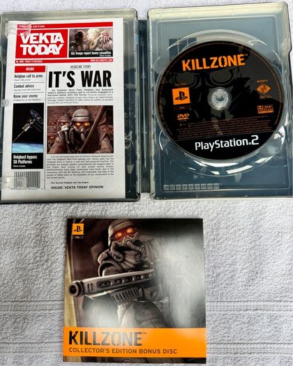 PlayStation 2 , KILLZONE , metal case collectors edition with bonus disc in perfect new condition