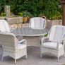 Rathwood 6 Seater Set with 135cm Round Table - Garden Chairs & Table Image 5