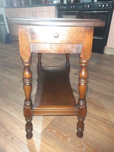 Beautiful Antique Smokers Table with Ashtray in Drawer,
