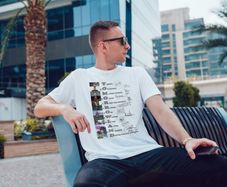 Tomorrowland t-shirt with dj signatures autographs