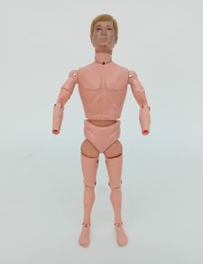 Palitoy Action Man Blonde Flocked Hair Painted Eyes Figure