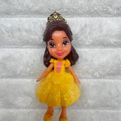 Disney Princess Posable Mini Belle Princess Doll approx. 9 cm. Used Please see photos