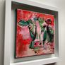 Framed Original Abstract Painting of Cow  Original Gift Image 4