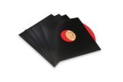 12" WHITE and BLACK Vinyl Replacement Card Sleeve Covers - SATIN Finish Disco bags With Diecut Hole - BEST QUALITY LP Jackets - PREMIUM 230GSM Thick
