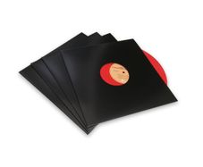 12" WHITE and BLACK Vinyl Replacement Card Sleeve Covers - SATIN Finish Disco bags With Diecut Hole - BEST QUALITY LP Jackets - PREMIUM 230GSM Thick