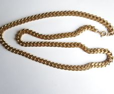 Vintage Gold Plated Neck Chain length 24"
