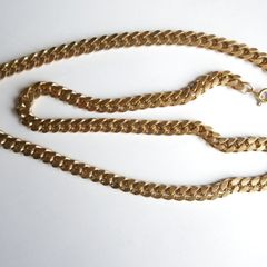 Vintage Gold Plated Neck Chain length 24"