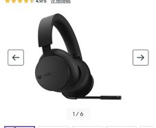 Xbox wireless headset black