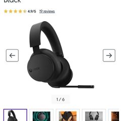 Xbox wireless headset black