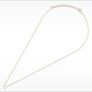 Gold Letter C initial necklace Image 4