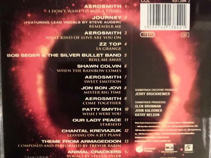 Armageddon: The Album CD (Aerosmith, Journey, ZZ Top etc)