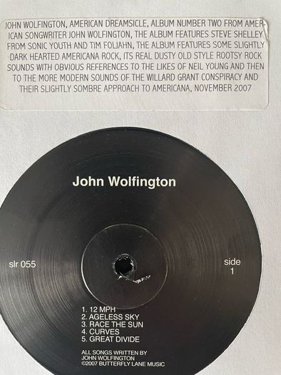 John Wolfington - American Dreamsicle and John Wolfington