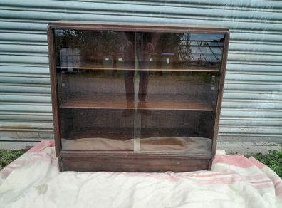 G Plan E Gomme Brandon Line Glass Angled Display Cabinet