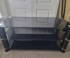 Black Glass TV Stand centre table
