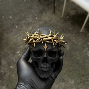 Skull with Crown of Thorns