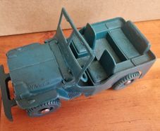Vintage 1970s Plastic Willys Jeep Toy