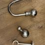 Silver curtains with extensible curtain pole Image 4
