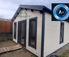 Garden Log Cabin 5m x 5m  16.6ft x 16.6ft