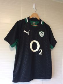 Ireland Rugby Jersey. Season 2011/2012. Official Puma Mens Alternate Jersey. Authentic Original From 2011. Not A Modern Day Remake.