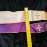 catholic priest purple and gold silk stole Image 9