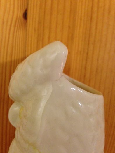 Pair of Belleek Owl Urns