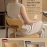 Set of 2 Bar Stools with Backrest Solid Wood Legs in PU Leather Caramel Brown Image 7