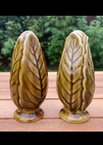 Vintage Ceramic Chicory Shakers