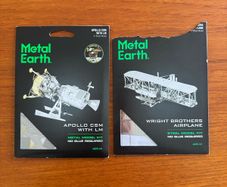 Metal Models Apollo CSM and Wright Brothers Airplane
