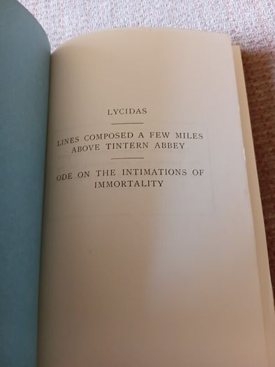 1930s-1940s Lycidas. John Milton. William Wordsworth. Dept. Of Education. Ireland. Vintage.