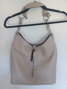 Authentic Jimmy Choo "Raven" Leather Hobo Shoulder Bag - Perfect Condition/New