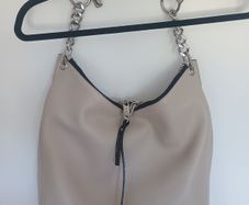 Authentic Jimmy Choo "Raven" Leather Hobo Shoulder Bag - Perfect Condition/New