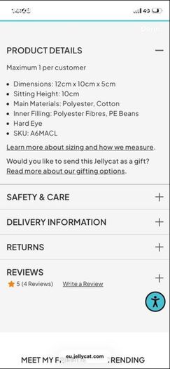 New JELLYCAT Max/ Mona/ May Macarons
