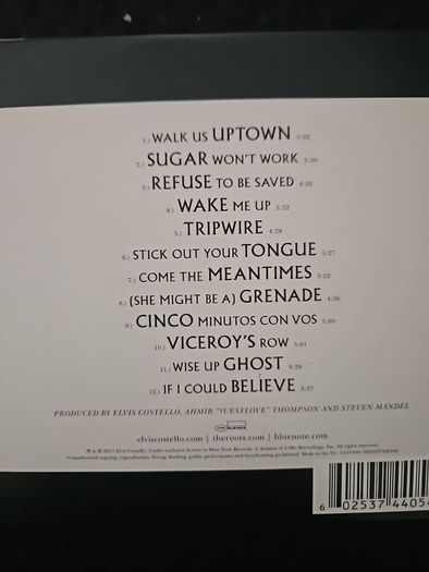 Elvis Costello and The Roots - Wise Up Ghost And Other Songs.