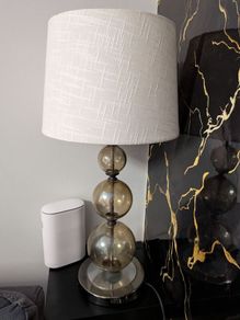 Smoked Glass Table Lamps