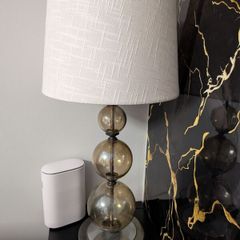 Smoked Glass Table Lamps