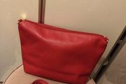 Red handbag