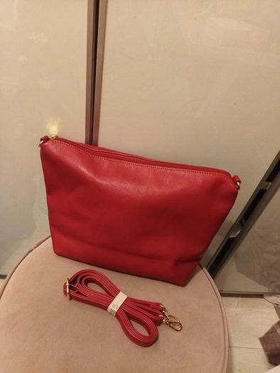 Red handbag