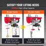 Electric Hoist, 2200 lbs Lifting Capacity, 1600W 220V Electric Steel Wire Winch with Wireless Remote Control, 40ft Single Cable Lifting Height & Pure Copper Motor, for Garage Warehouse Factory Image 5