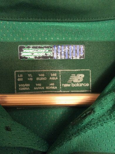 Glasgow Celtic Boys Age 12-13 Years Official Lisbon Lions 50th Anniversary New Balance Away Jersey Large Boys