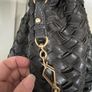 Vintage Nappa Leather black woven Miu Miu large hobo bag Image 10