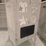 White wooden toddler learning tower Image 8
