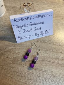 Handmade Glass And Crystal Earrings