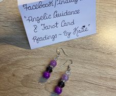 Handmade Glass And Crystal Earrings