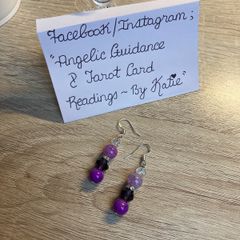 Handmade Glass And Crystal Earrings
