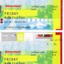 1999 British Grand Prix Ticket Stubs x 6 - Formula 1 - Silverstone - 0043 Image 3