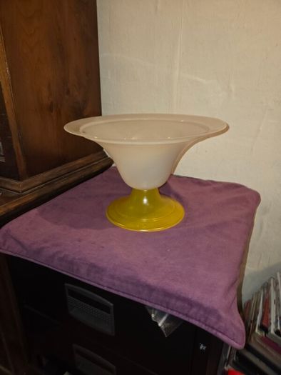 Vintage large glass bowl
