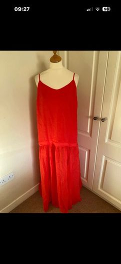 Lyocell coral sundress size 14