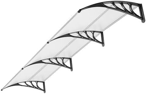 Large Window Door Awning Canopy,Transparent 300x100cm