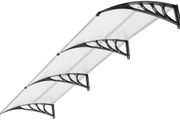 Front Door Canopy Outdoor Awning, 300x100cm, Transparent